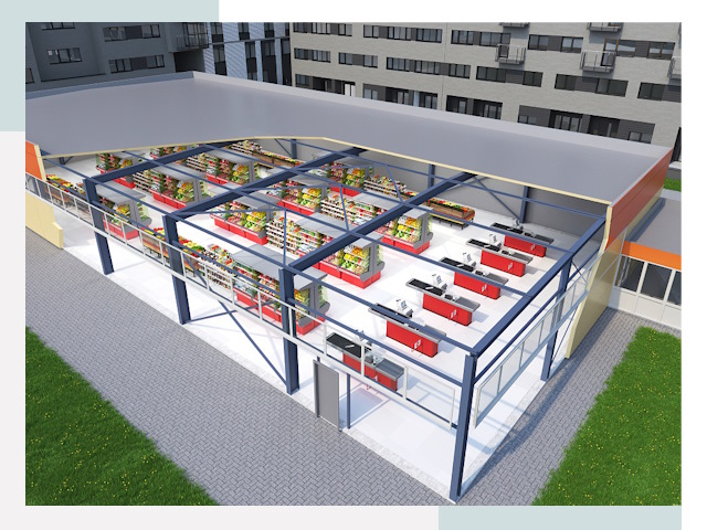 Строительство магазинов в Батайск от 607 руб. за м²