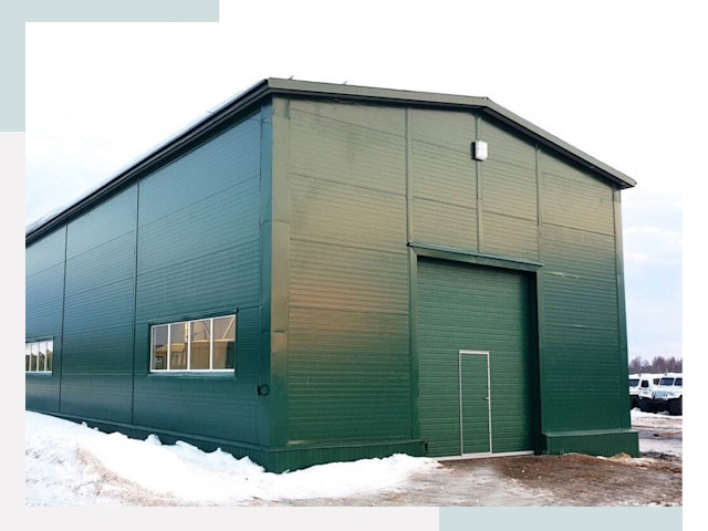 Двускатные ангары в Батайске