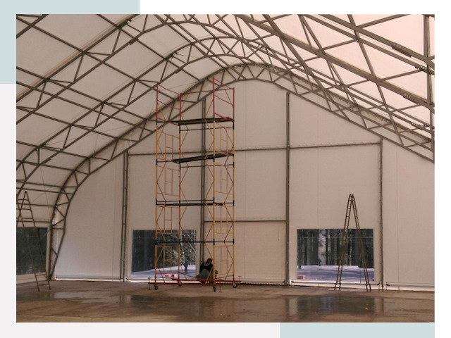 Шатровые ангары в Батайске