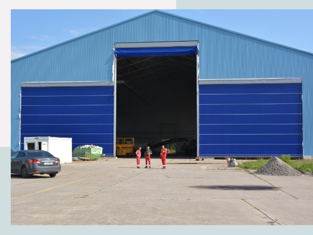 Ангарные ворота в Батайск от СтальСтрой-Бтс по цене 607 руб.