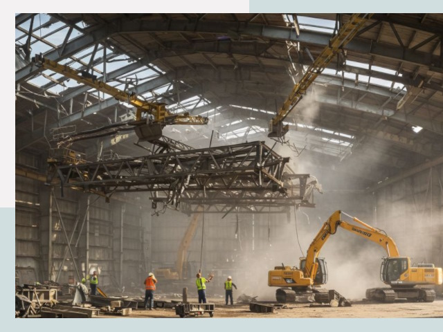 Демонтаж ангаров в Батайске от 607 руб. за м²